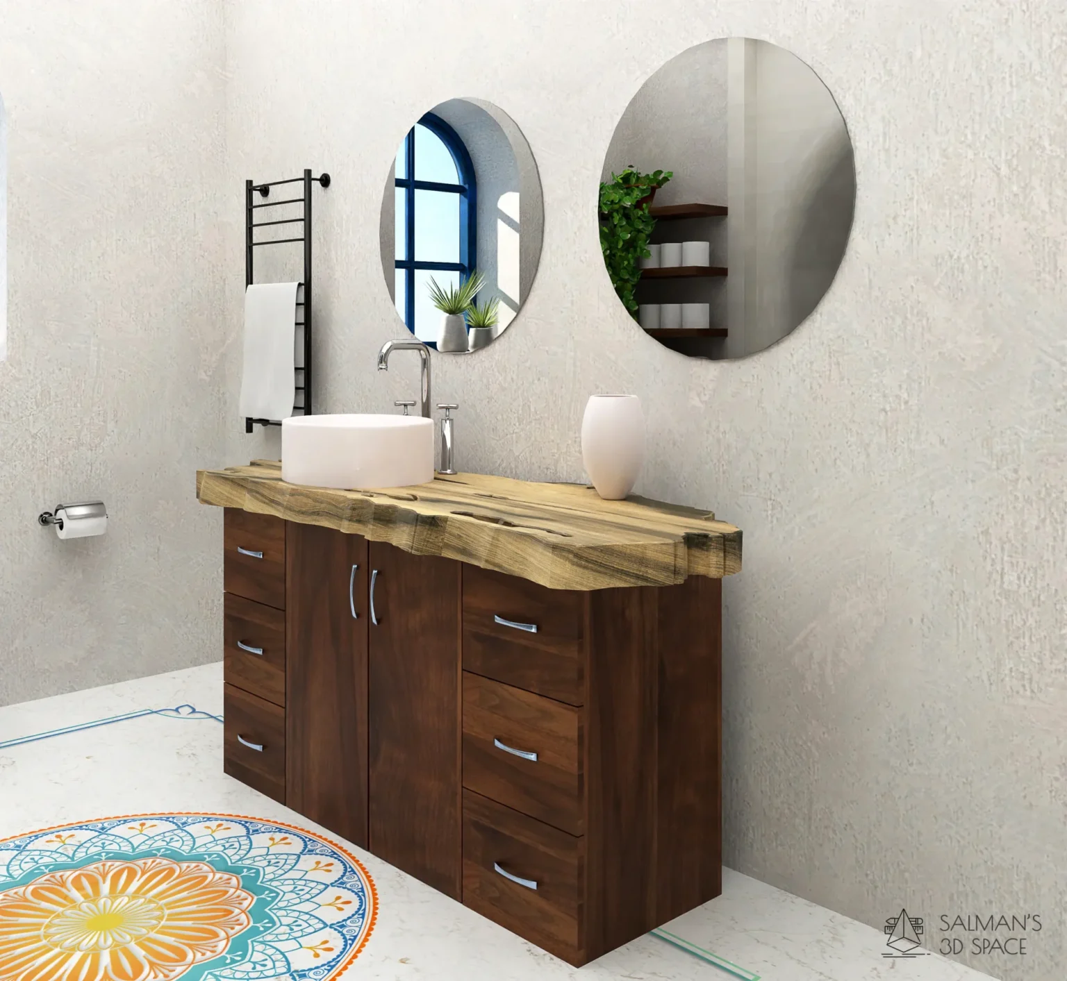 Mediterranean bathroom_ right view