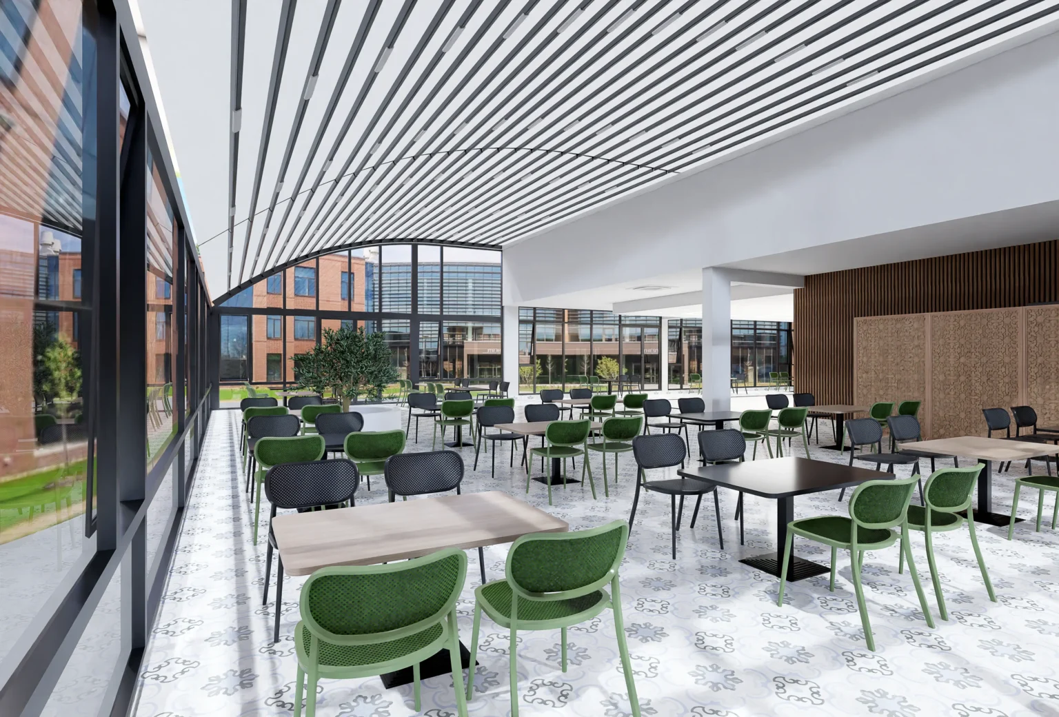 3d design of university canteen_03